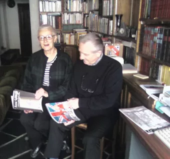 Avec Serge et Christiane Bontemps (salon BD de Chatelguyon)